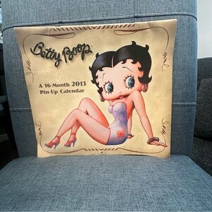 Betty Boop Cream and Purple Pin-Up Calendar